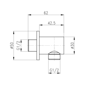 Акційний набір Qtap 1+1=3: Підключення для шлангу Spojeni Matt Black, округле QTCRBB030 №2
