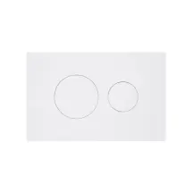 Клавіша змиву Qtap Standard 152x236x28 мм, White, кругла QTSTD164W49468