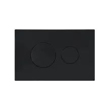 Клавіша змиву Qtap Standard 152x236x28 мм, Matt Black, кругла QTSTD164BLM49470