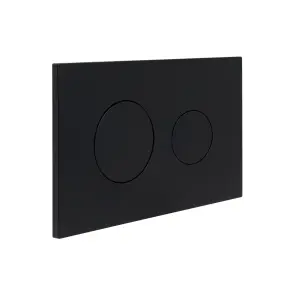 Клавіша змиву Qtap Standard 152x236x28 мм, Matt Black, кругла QTSTD164BLM49470 №3