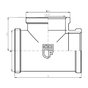Тройник Thermo Alliance Forte 1" 1/4 ВВ SF36132 №2