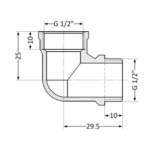 Кут Thermo Alliance Standart 1/2" ВЗ SD42015 №2