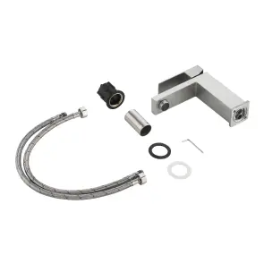 Смеситель для раковины низкий Lidz Helix 001F (k35) LDHEL001FNKS49178 Nickel №7