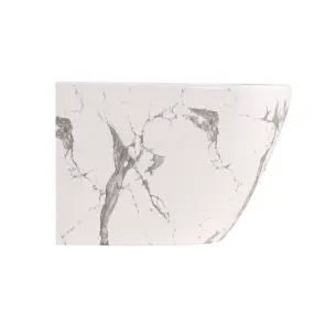 Біде підвісне Qtap Robin 515x370x350 мм, Marble QT13551381GMR №4