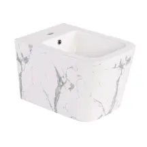 Біде підвісне Qtap Tern 520x350x330 мм, Marble QT17551303GMR