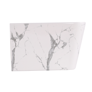 Біде підвісне Qtap Tern 520x350x330 мм, Marble QT17551303GMR №4