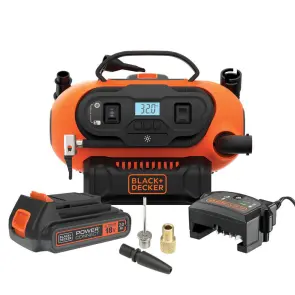 Компресор автомобільний акумуляторний BLACK+DECKER BDCINF18N №2