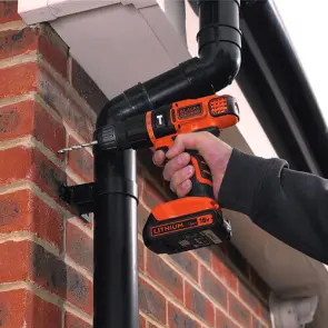 Дрель аккумуляторная ударная BLACK+DECKER BDCH188N №4