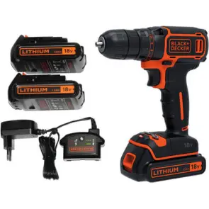 Дриль-шурупокрут акумуляторний BLACK+DECKER BDCDC18B №2