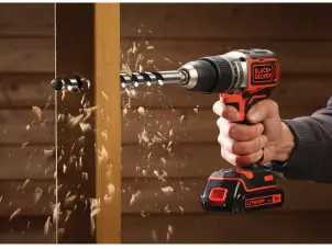 Дриль-шурупокрут ударний безщітковий акумуляторний BLACK+DECKER BL188N №3