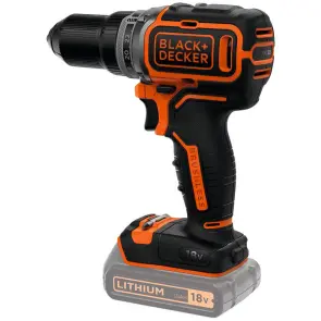 Дриль-шурупокрут акумуляторний безщітковий BLACK+DECKER BL186N №2