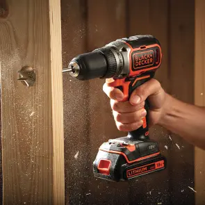 Дриль-шурупокрут акумуляторний безщітковий BLACK+DECKER BL186N №3