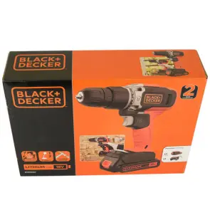 Дрель-шуруповерт ударная аккумуляторная BLACK+DECKER BCD003C1 №14