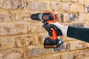 Дрель-шуруповерт ударная аккумуляторная BLACK+DECKER BCD003C1 №19