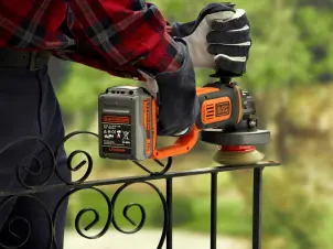 Шлифмашина угловая - болгарка аккумуляторная BLACK+DECKER BCG720N №6