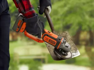 Шлифмашина угловая - болгарка аккумуляторная BLACK+DECKER BCG720N №9