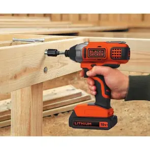 Шурупокрут ударний акумуляторний безщітковий BLACK+DECKER BDCIM18N №4