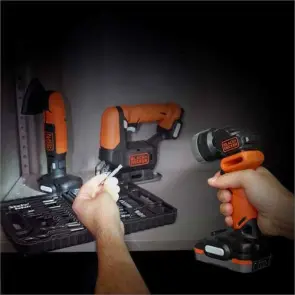 Набір з чотирьох інструментів BLACK+DECKER BDCK123S2S №12