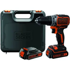 Дриль-шурупокрут акумуляторний безщітковий BLACK+DECKER BL186KB №2