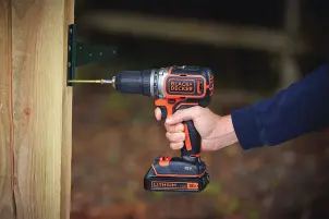 Дриль-шурупокрут акумуляторний безщітковий BLACK+DECKER BL186KB №3