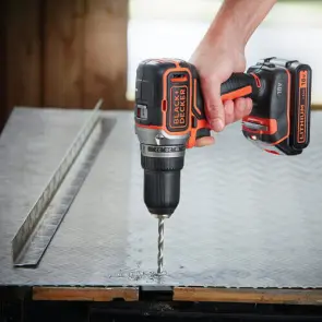 Дриль-шурупокрут акумуляторний безщітковий BLACK+DECKER BL186KB №11