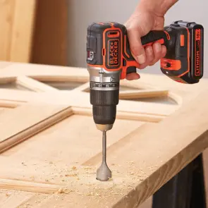 Дриль-шурупокрут акумуляторний безщітковий ударний BLACK+DECKER BL188KB №6