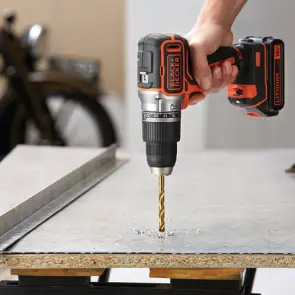 Дриль-шурупокрут акумуляторний безщітковий ударний BLACK+DECKER BL188KB №8