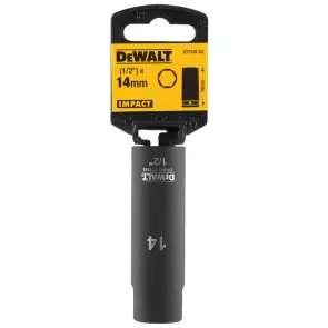 Головка торцева ударна "IMPACT" DeWALT, довга, 1/2" х 14 мм, шестигранна №4