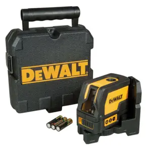 Уровень лазерный комбинированный DeWALT, 3 батарейки тип АА, червоний промінь, вага 0.77 кг, валіза №4