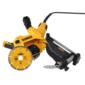Штроборез сетевой DeWALT, 1400 Вт, 11500 об / мин, d = 125 мм, 1.85 кг + защитный кожух 125 мм DWE46225 + алмазный диск DT3711 №12