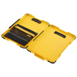 Планшет з органайзером TSTAK DeWALT, 413х285х35 мм, формат А4, протиударні вставки, ліхтарик №8