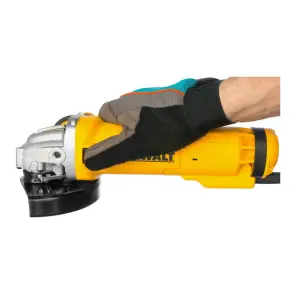 Шлифмашина угловая сетевая DeWALT, 1400 Вт, d = 125 мм, 11500 об / мин, вес 1.85 кг, чемодан №15