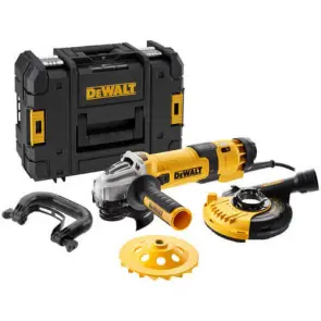 Шлифмашина угловая сетевая DeWALT, 1500 Вт, d = 125 мм, 2800-10000 об / мин, вес 2.5 кг, чемодан №8
