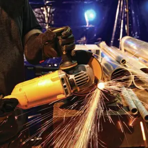 Шліфмашина кутова мережева DeWALT, 2600 Вт, d=230 мм, 6500 об/хв, вага 5.4 кг №7