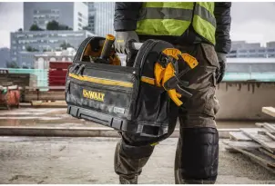 Сумка открытого типа DeWALT совместима с системой TSTAK, размеры 45x35x25 см №18