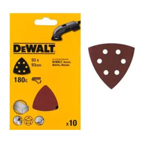Шліфпапір DeWALT для дельташліфмашин, 93мм, зерно 60, 6 отв. (10 шт.) №2