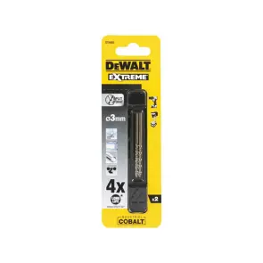 Сверло по металлу DeWALT EXTREME INDUSTRIAL COBALT HSS-CO, диаметр 3 мм, общая длина 61 мм, рабочая длина 33 мм, в упаковке 2 шт №5