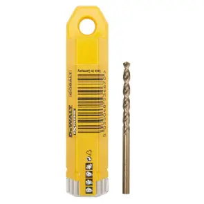 Свердло по металу DeWALT EXTREME INDUSTRIAL COBALT HSS-CO, діаметр 4 мм, загальна довжина 75 мм, робоча довжина 43 мм, в упаковці 10 шт №6