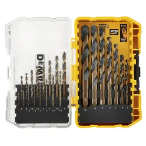 Набір свердел по металу DeWALT Black&Gold HSS-G, 23 шт, кейс Tough Case №4