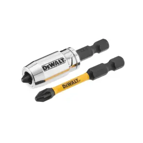 Набор бит и насадок DeWALT "IMPACT TORSION", ударные, Pz2, L = 50 мм, 2 шт + магнитный держатель шурупов №9