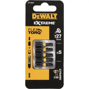 Набір біт DeWALT, ударні, IMPACT TORSION, Torx, Т27, L=25 мм, 5 шт №2