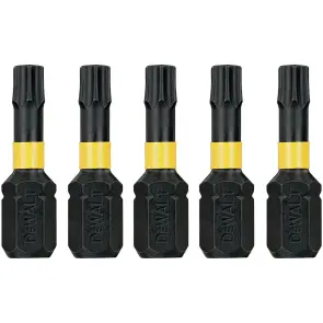 Набор бит DeWALT, ударные, IMPACT TORSION, Torx, Т30, L = 25 мм, 5 шт №3
