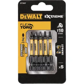 Набір біт DeWALT, ударні, IMPACT TORSION, Torx, Т10, L =50, 5 шт №2