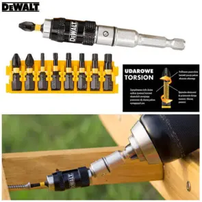 Набір біт DeWALT "IMPACT TORSION", ударні, Torx, Philips, Pozidriv, L = 25 мм - Ph2, Pz2, Т10, Т15, Т20, T25, Т30, шарнірний утримувач насадок, 10 шт №6
