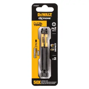 Набір біт DeWALT "IMPACT TORSION", ударні, Ph2, L = 89 мм, 2 шт №3