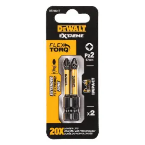 Набор бит DeWALT, IMPACT TORSION EXTREME, ударные, Pozidriv, L = 50 мм, 2 шт №3