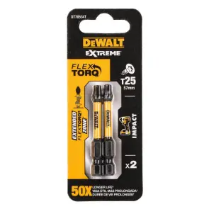 Набір біт DeWALT, ударні, IMPACT TORSION, Torx, Т25, L=50 мм, 2 шт №3