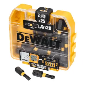 Набор бит DeWALT "EXTREME FLEXTORQ", Torx, T20, L = 25 мм, 25 шт, кейс системы TOUGH CASE №3