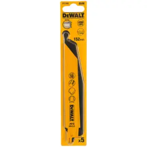 Полотно пильное DeWALT биМеталлическое по Металлу, чистое распыления, длина 152 мм, шаг зубьев 23 TPI, для сабельных пил, упаковка 5 шт №2