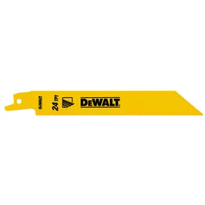 Полотно пильное DeWALT биМеталлическое по Металлу, чистое распыления, длина 152 мм, шаг зубьев 23 TPI, для сабельных пил, упаковка 5 шт №3